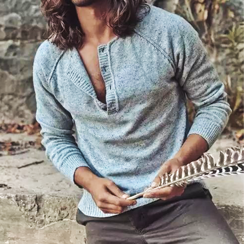 Casual Men's Wool Long Sleeve T-Shirt