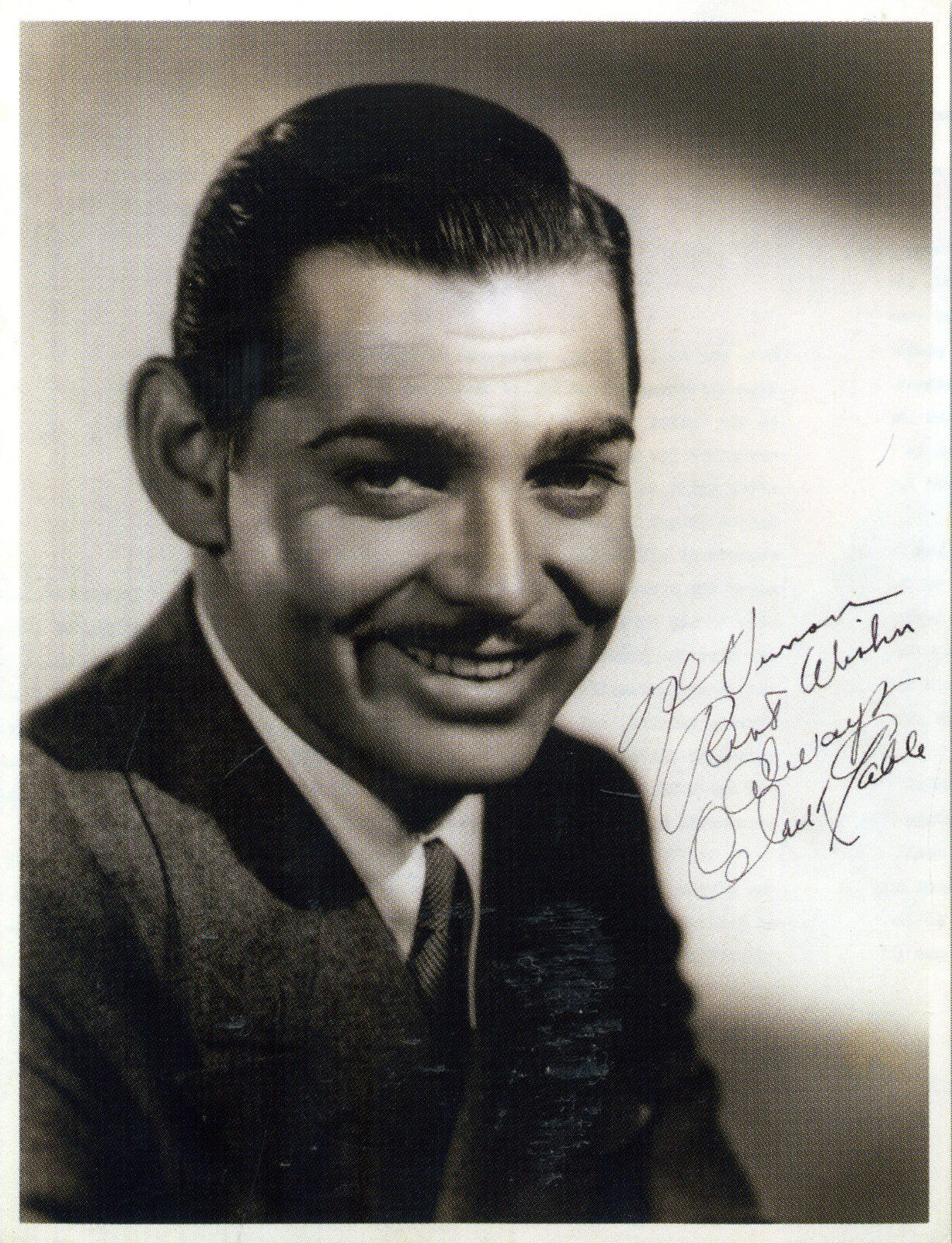 CLARK GABLE Signed Photo Poster paintinggraph - Film Star Actor - preprint