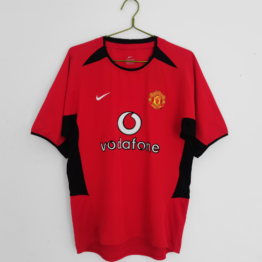 Retro 02/04 Manchester United Home Football T-Shirt Thai Quality