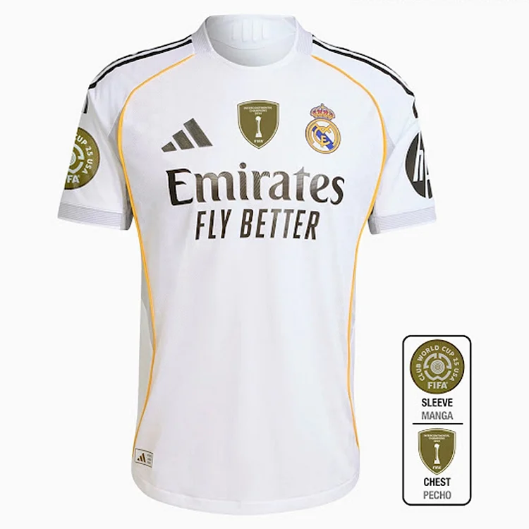 【S~4XL】Real Madrid 25/26 Home Football Jersey（Club World Cup + Intercontinental）