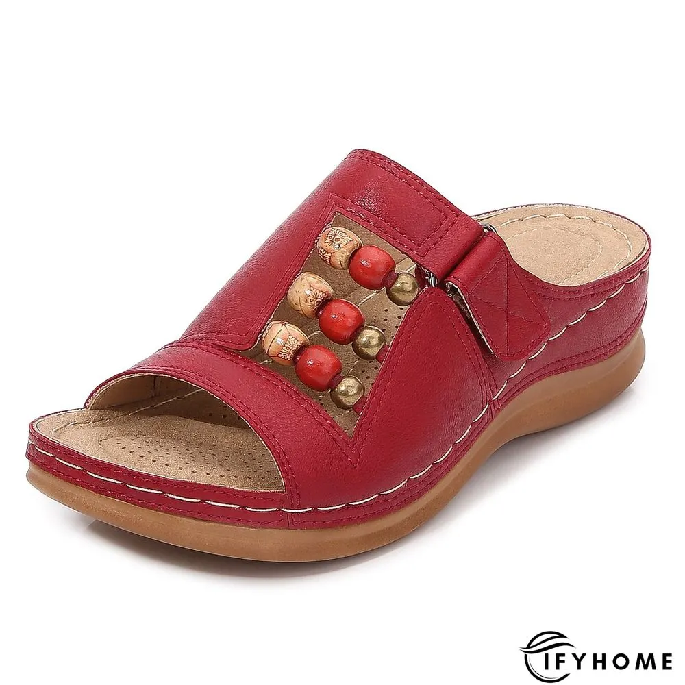Leather Summer Slipper | IFYHOME