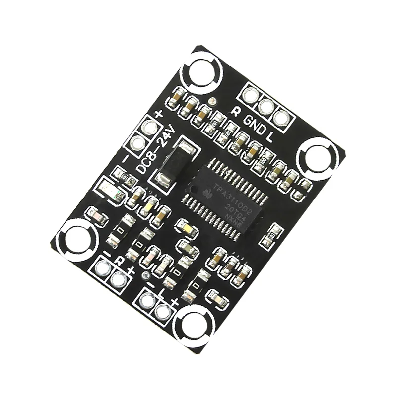 2X15W Digital Audio Stere Amplifier Board Module Mini Binaural AMPController 100dB DC8-24V TPA3110 Amplifier Audio Board