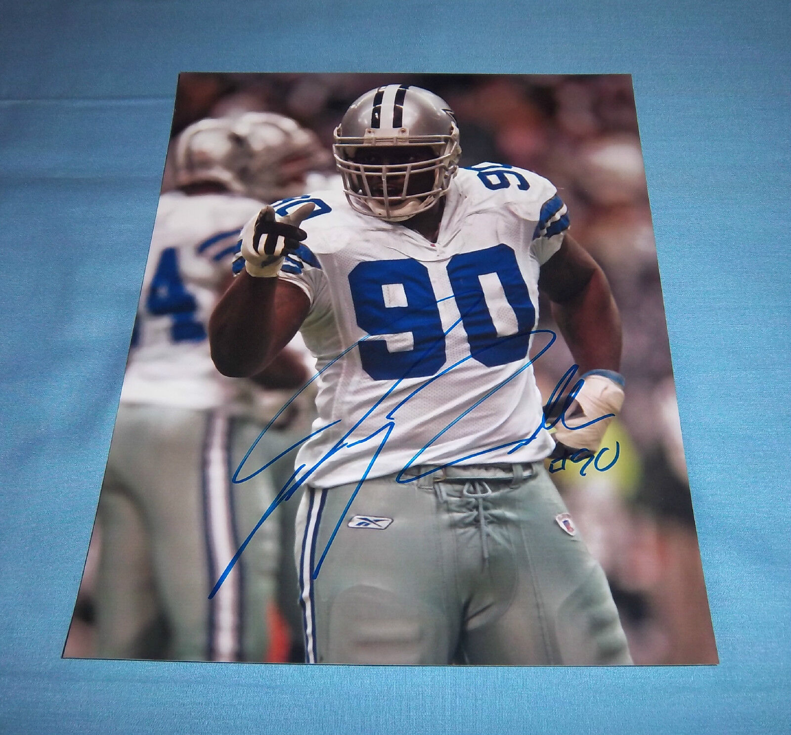 Dallas Cowboys Jeremiah Jay Ratliff Signed Autographed 8x10 Photo Poster painting C