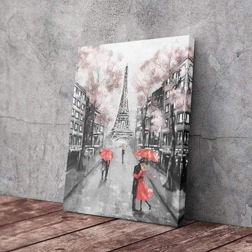 Oil Painting Paris European City France Eiffel Tower Art Canvas Wall MusicWallArt