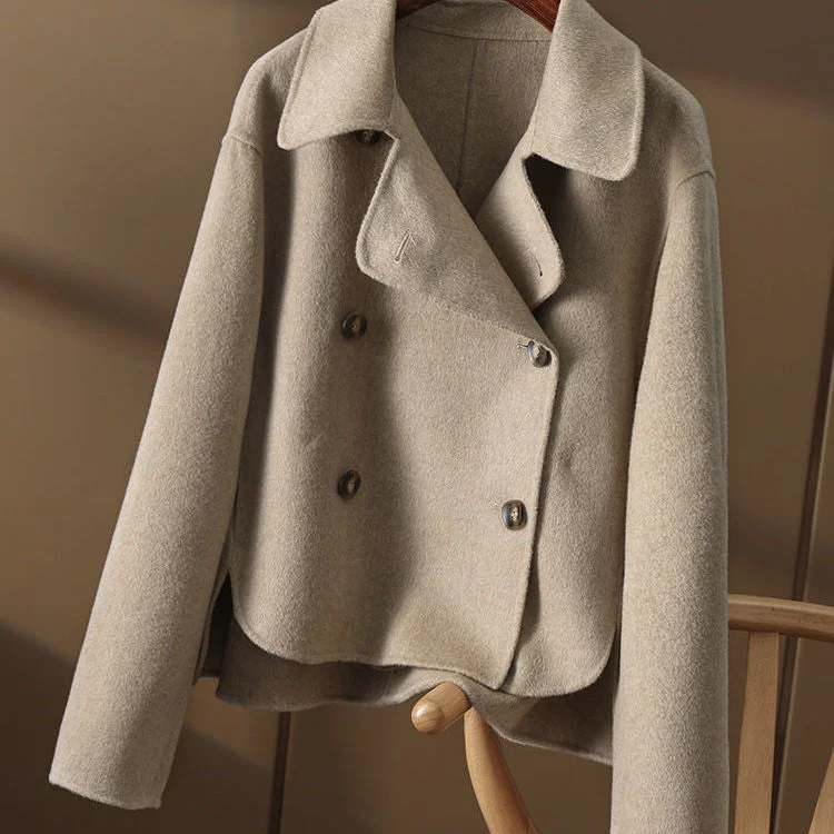 Wool Top Grade Gary Fragrance Style Joker Ins Short Women's Coat