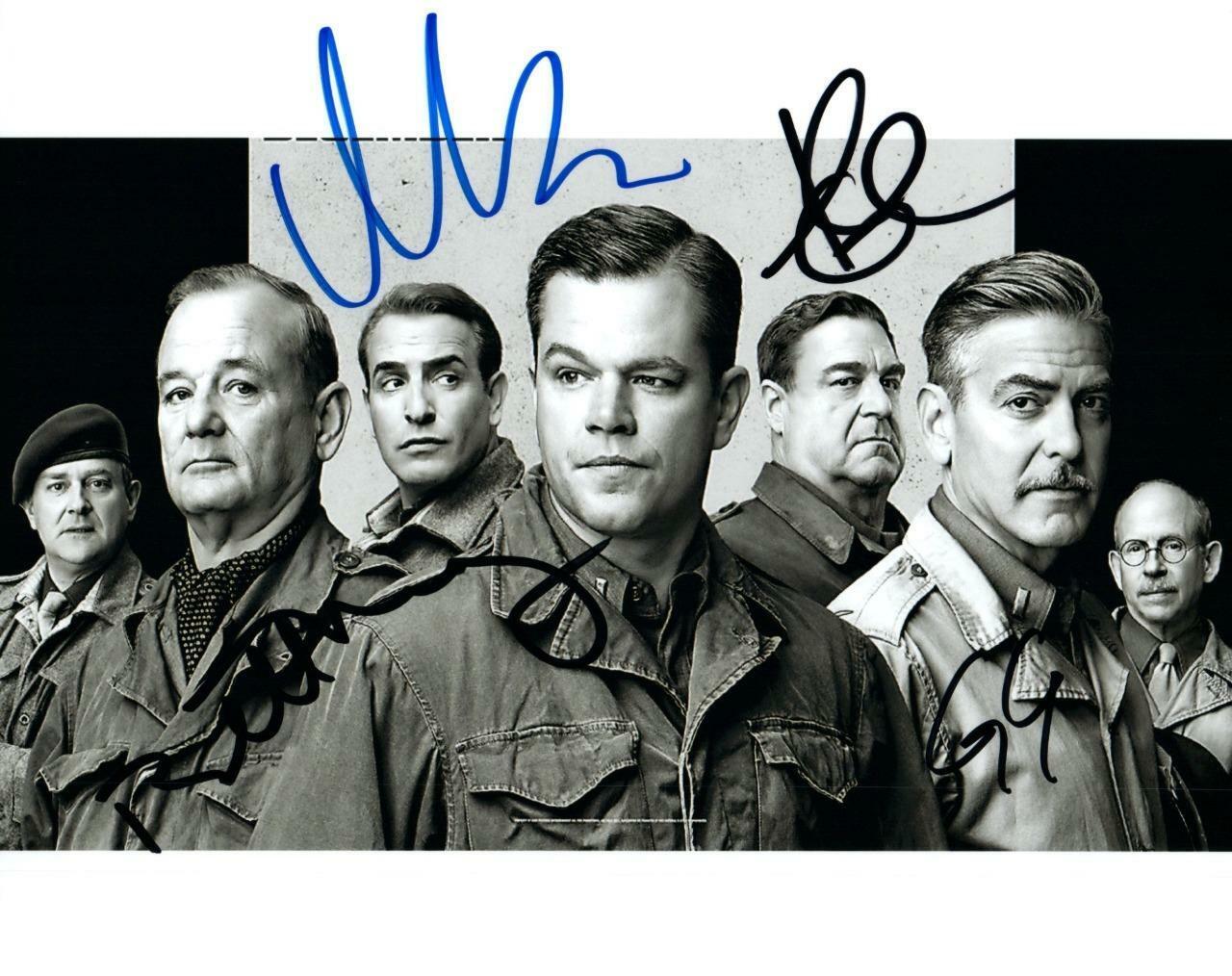 Matt Damon Clooney Murray + 1 signed 8x10 Picture nice autographed Photo Poster painting pic COA