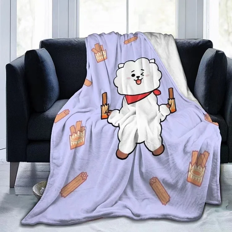 Bt21 fleece blanket hot sale