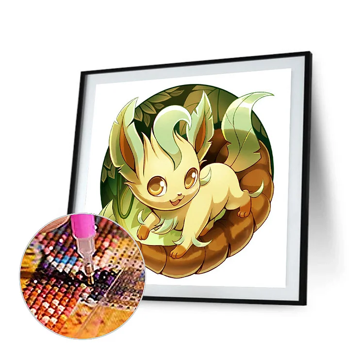 Full Round Diamond Painting - Pokémon Leafeon 30*30CM