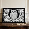 DIY Pearl Painting Owl for Home Wall Decor with Frame(20x30cm)