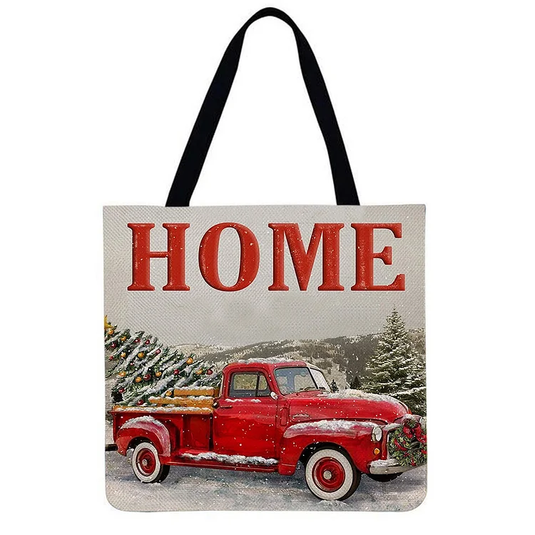 Pickup Truck - Linen Tote Bag
