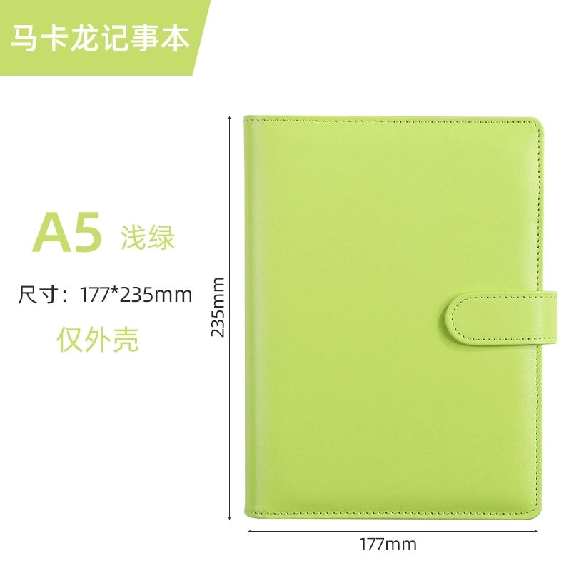 Creative Solid Color Macaron Student Stationery Loose-leaf Notebook