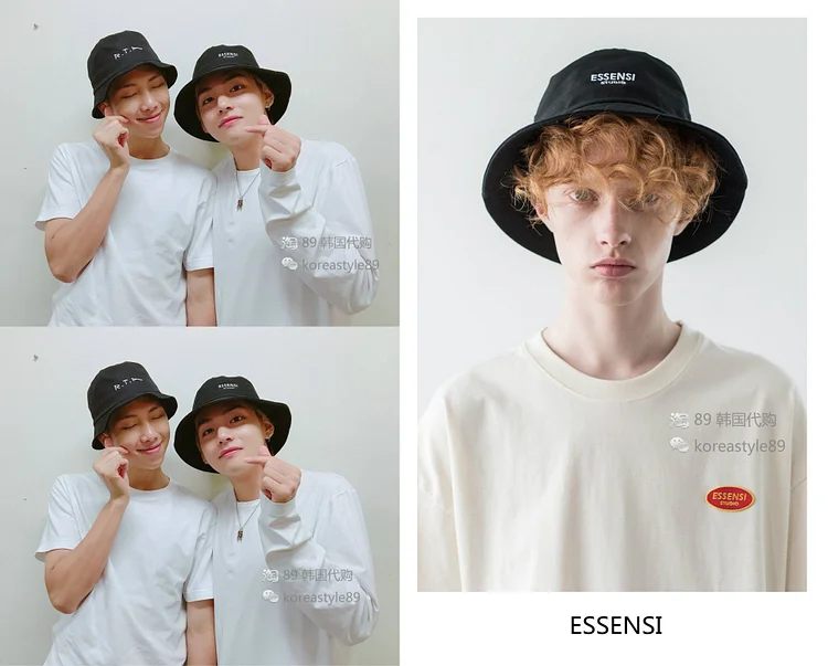 방탄소년단 V Letter Embroidered Sun Hat