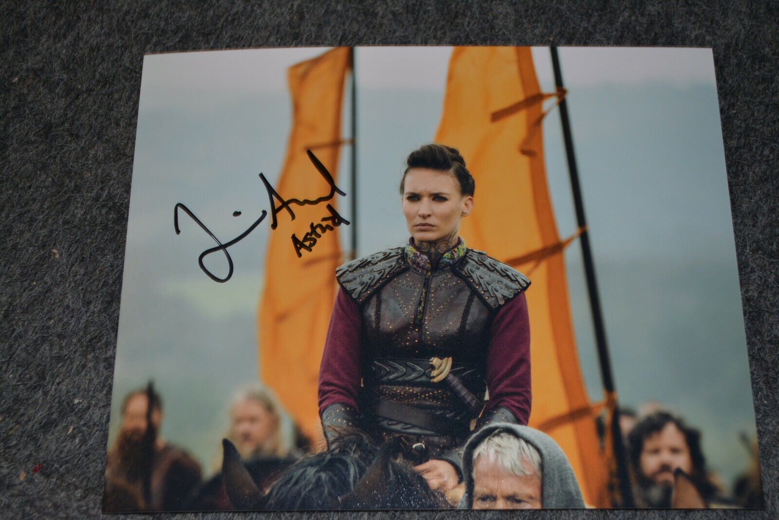 JOSEFIN ASPLUND signed autograph In Person 8x10 20x25 cm VIKINGS