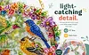 DIY Diamond Painting Kit Garden Wreath Bluebird 9.45x9.45in