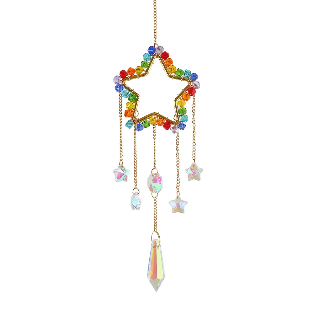 Colorful Beads Crystal Light Catching Jewelry Window Accessories for Living Room