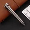 Bolt-operated tactical pen, titanium alloy push-button sign pen, EDC portable business metal pen