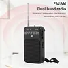 Portable Pocket AM FM Radio Battery Operated Pointer Radio Built-in Speaker