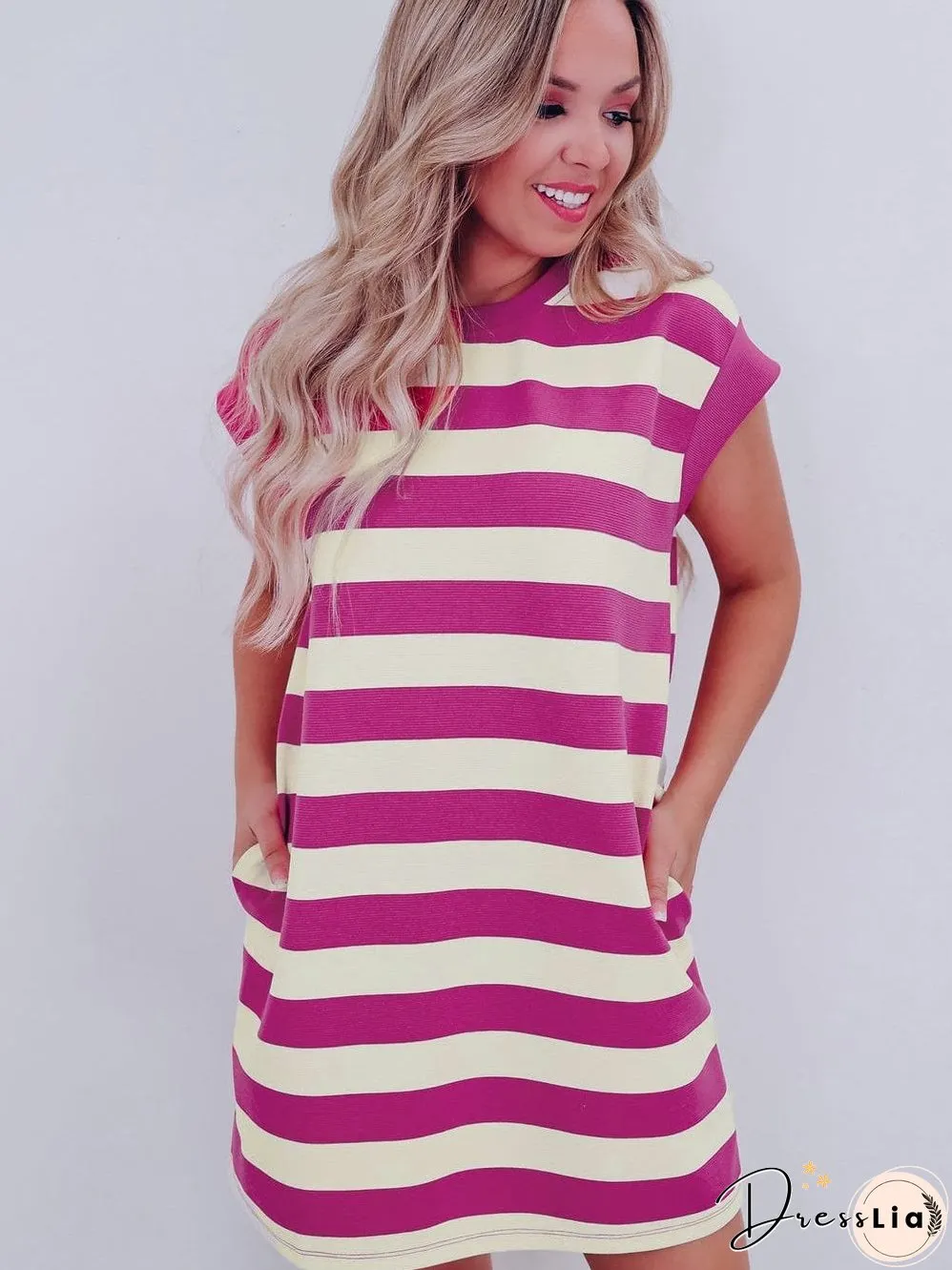Cute Striped Mini Dress