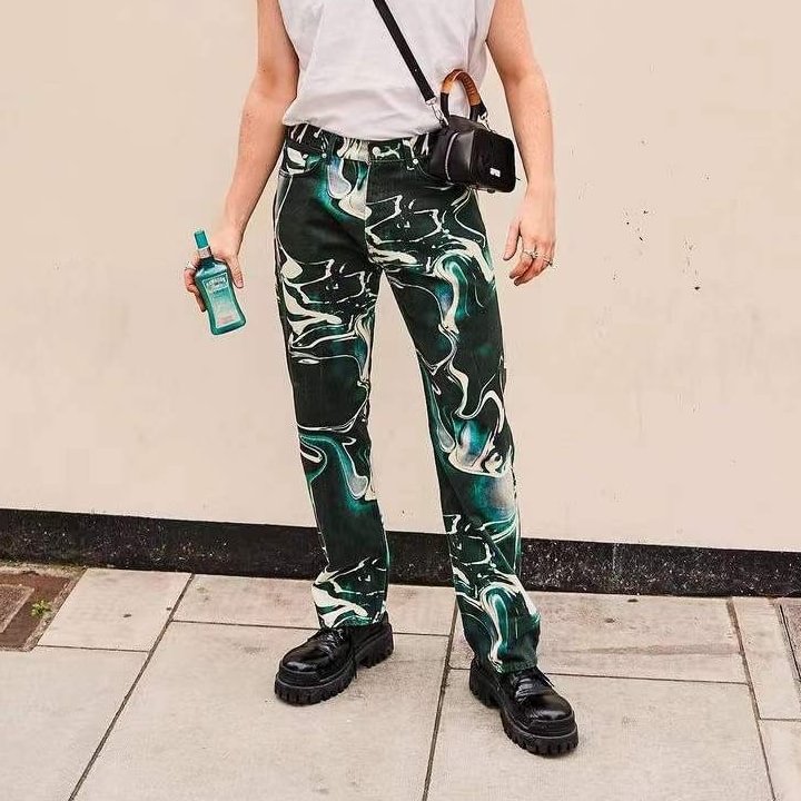 Wave casual street trousers