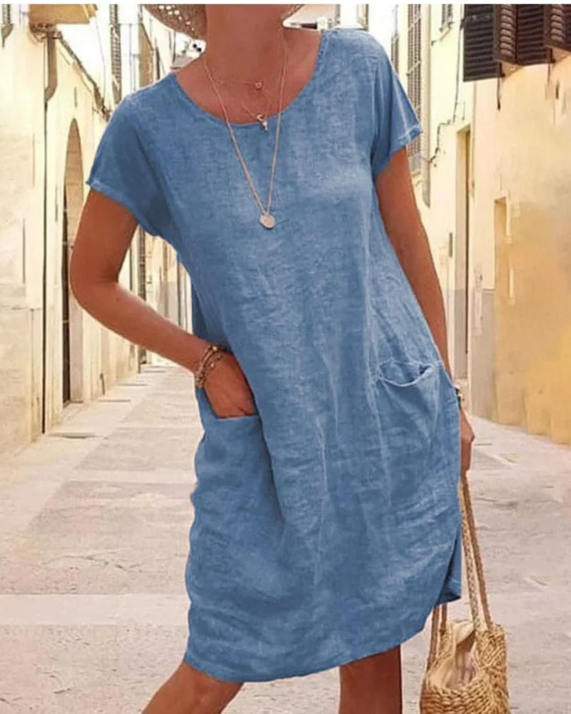 Elegant Linen Dress