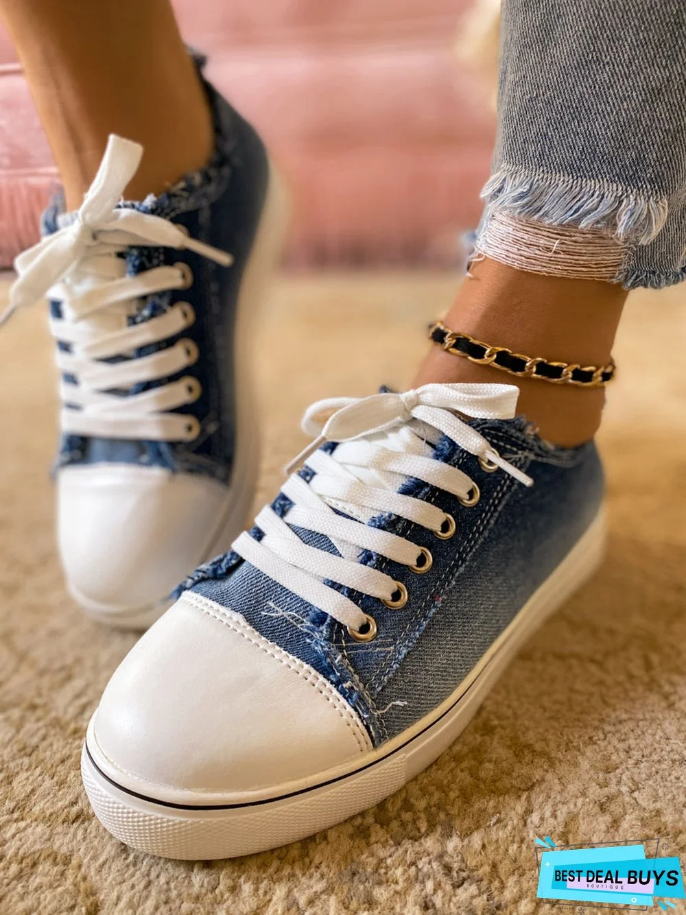 Denim Bayshore Canvas Sneakers - EN BLOOM