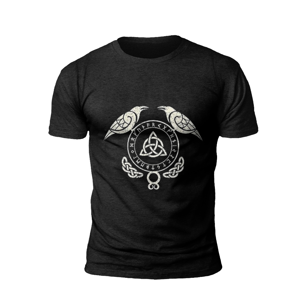 Celtic Raven and Triquetra T-Shirt