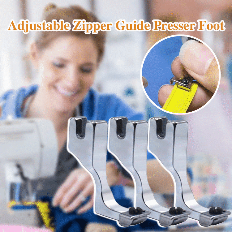 🔥Adjustable Invisible Zipper Guide Presser Foot for Sewing Machine 