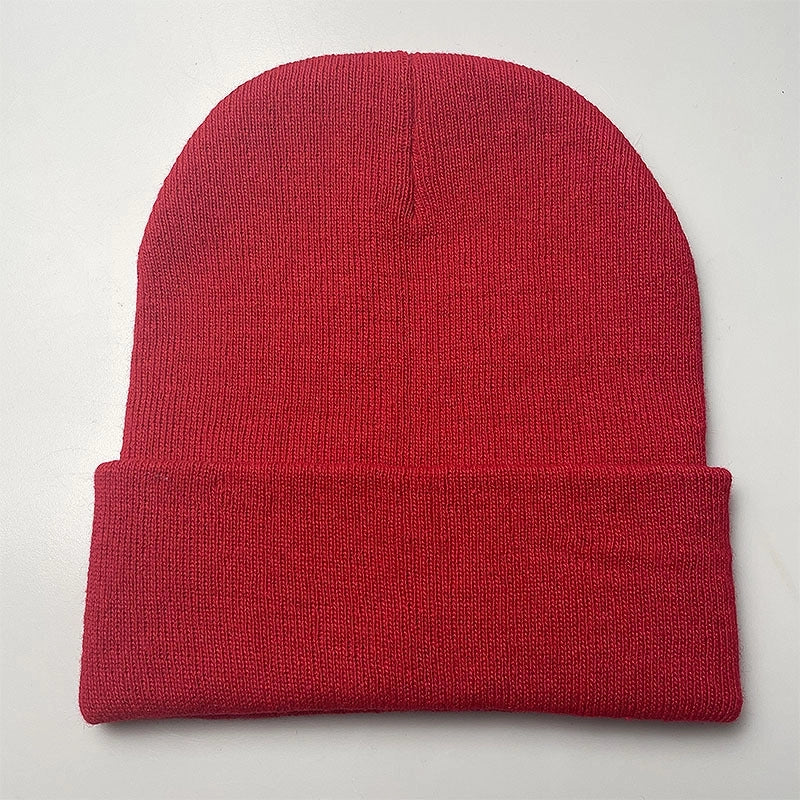 Unisex Minimalist Solid Color Eaveless Wool Cap