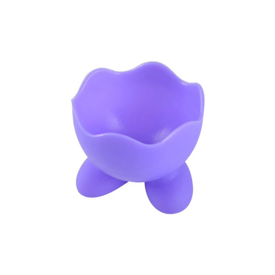 1pc Empty Silicone Egg Holder Cute Cartoon Shaped Non-toxic Anti-fragile Portable Cosmetic Puff Sponge Storage Cup Soft