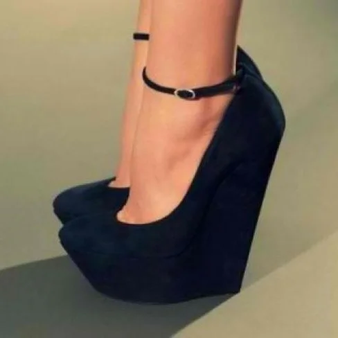 closed toe platform wedges