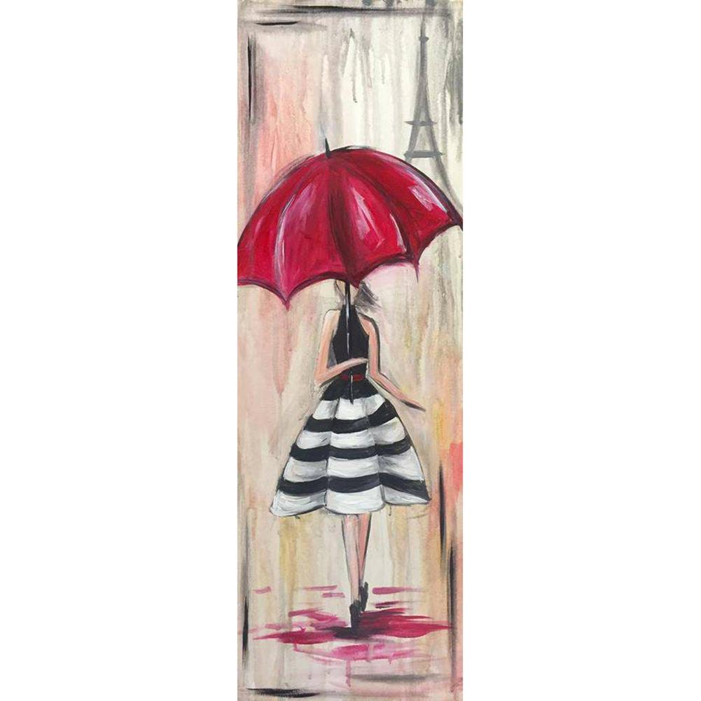 

Girl with Umbrella-Round Drill Diamond Painting-30*80CM, 501 Original