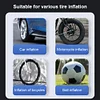 12V Car Tire Inflator with LED Light Portable Air Pump 150PSI Car Air Compressor