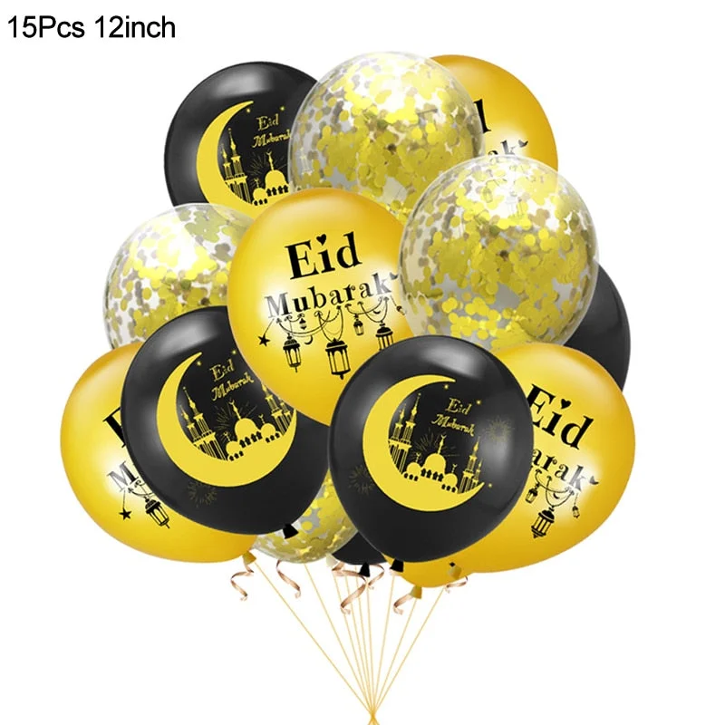 Wooden EID Mubarak Decoration Ramadan Mubarak Ornaments Islamic Muslim Pendant Eid Al Adha Party Supplies Ramadan Kareem Gifts