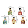 5Pcs DIY Diamond Painting Nutcracker Keychain