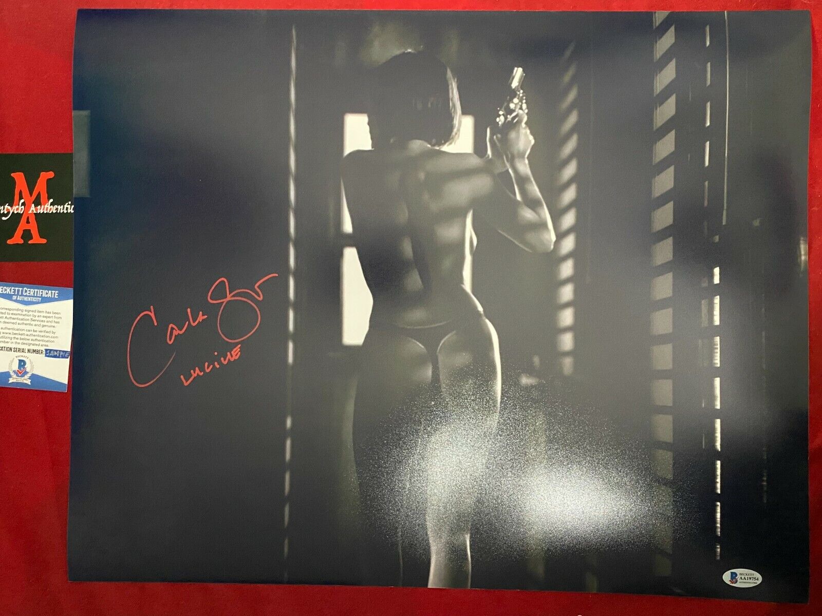 CARLA GUGINO AUTOGRAPHED SIGNED 16x20 Photo Poster painting! BECKETT COA! SIN CITY! LUCILLE!