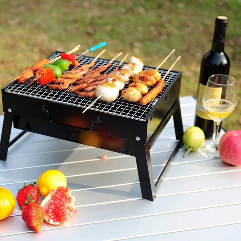 Premium Portable Small Tabletop Charcoal Grill