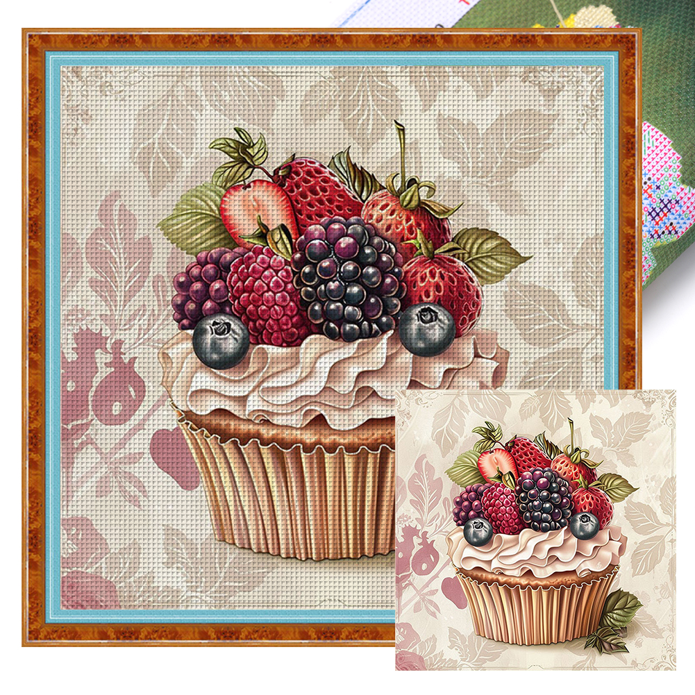 Cake Full 11CT Pre-stamped Canvas(50*50cm) Cross Stitch