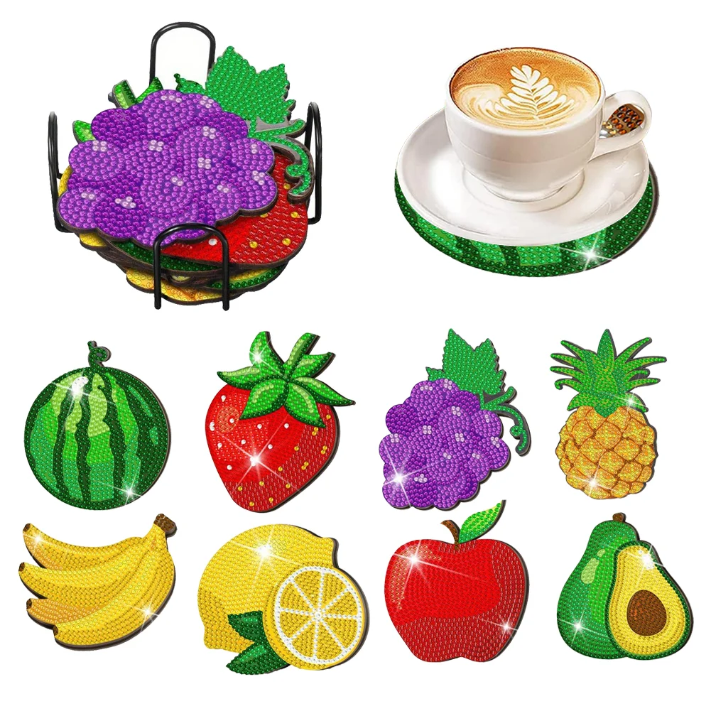 Fruit Diamond Art Coasters 