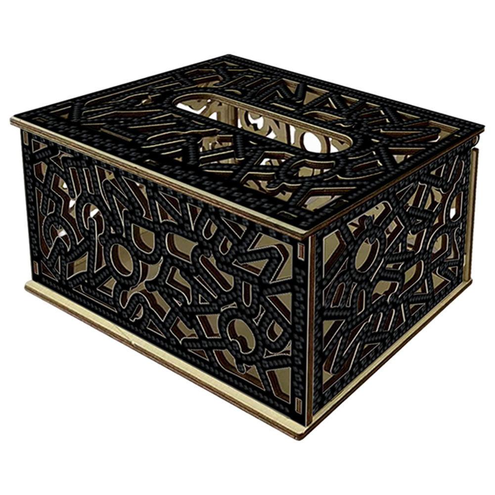 Diamond Painting Paper Towel Holder Napkin Dispenser for Beginners (Black)