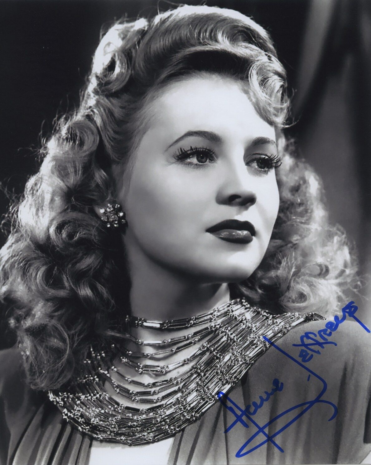 ANNE JEFFREYS SIGNED AUTOGRAPHED BW Photo Poster painting STUNNING!!