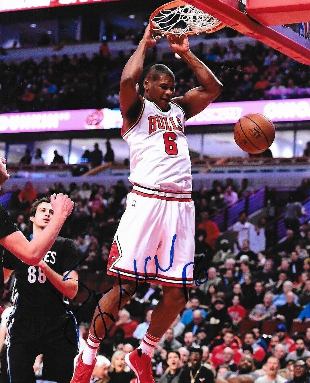 Cristiano Felicio signed Chicago Bulls 8x10 Photo Poster painting autographed