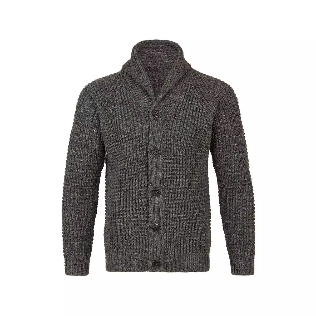 Retro Solid Color Knitted Cardigan