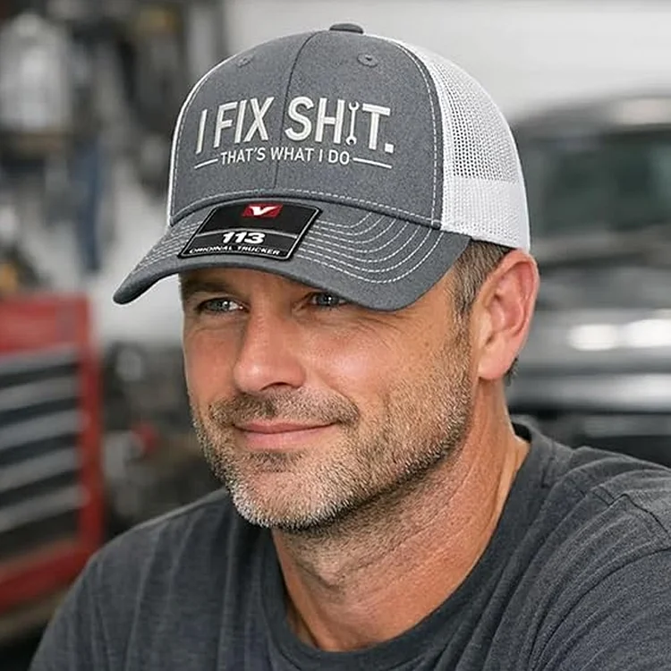 "I Fix Shit" Embroidered Trucker Hat