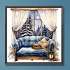 Diamond Painting-DIY Full Round Drill Winter Window
