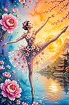 Luxury AB Velvet Diamond Painting Kit - Dancer