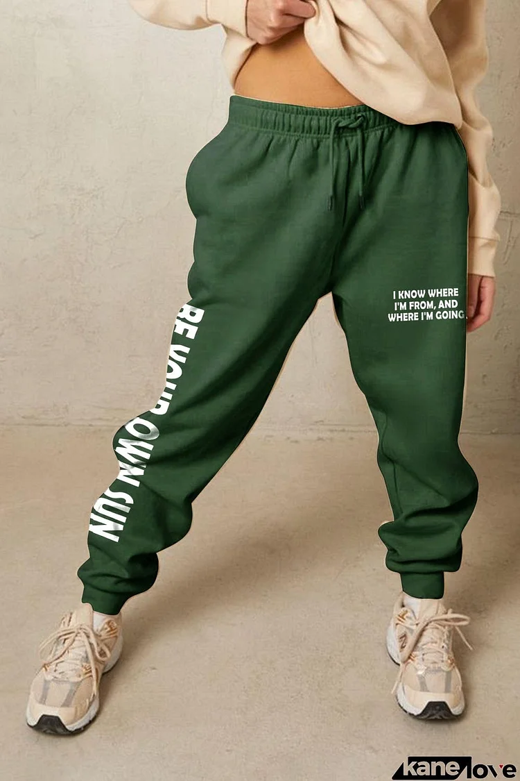 Simply Love Full Size BE YOUR OWN SUN Graphic Sweatpants