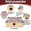 Mandala DIY Diamant Kunst Aufbewahrungsbox aus Holz mit Verschluss Schreibtisch-Organizer