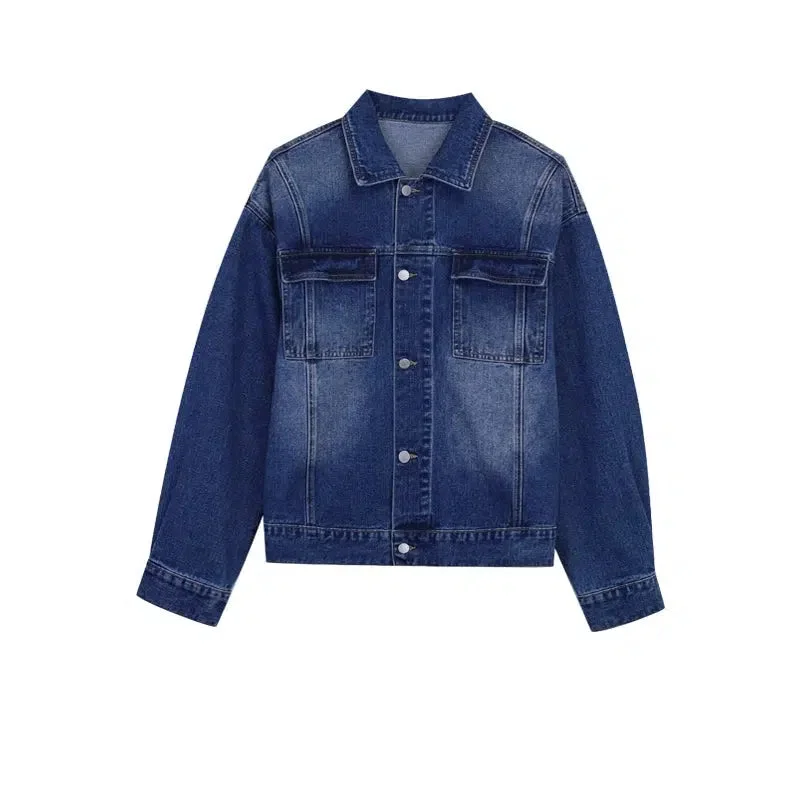 Aonga Denim Jacket Suit Two-piece Set