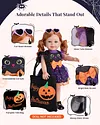 18&rdquo; Sweetheart Girl Halloween Black Cat Dress 6 Pieces Set for Reborn Dolls - RBBI-Myrebornbabydoll&reg; 	 Myrebornbabydoll&reg;