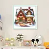 Christmas Cottage-11CT Counted Cross Stitch 50*50cm/19.69*19.69in
